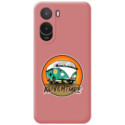 Funda Silicona Líquida Rosa para Xiaomi Poco C81 Pro 4G diseño Adventure Dibujos