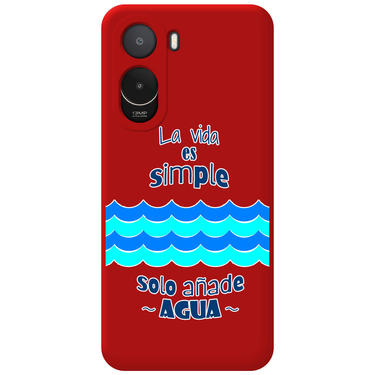 Funda Silicona Líquida Roja para Xiaomi Poco...