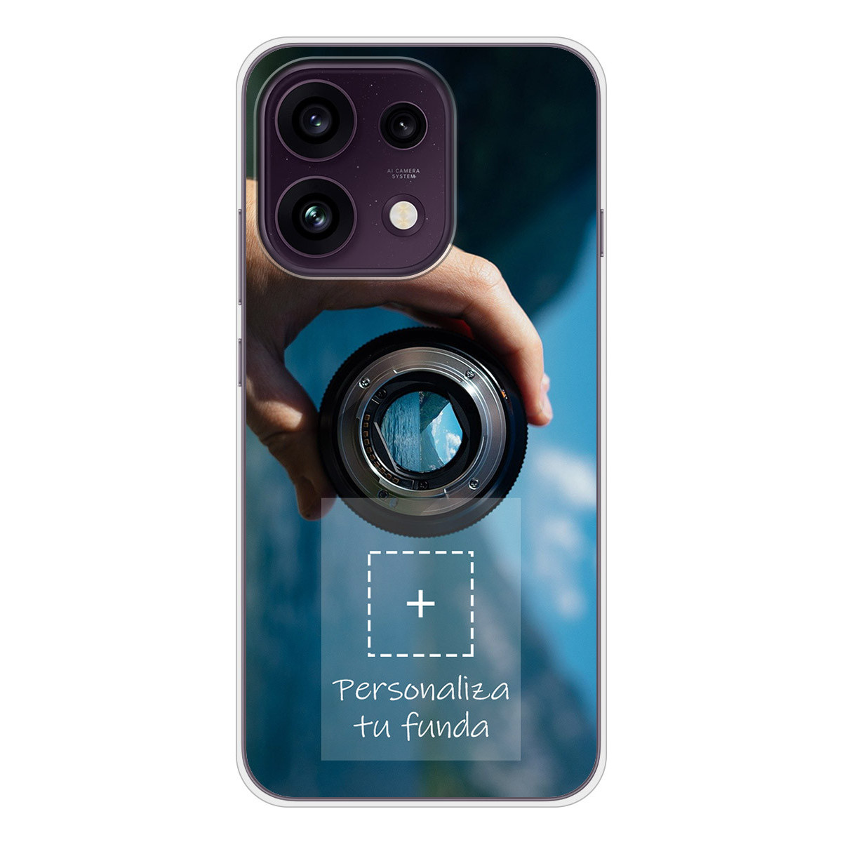 Personaliza tu Funda Silicona Gel Tpu Transparente con tu Fotografia para Oppo Reno 16 F / 16F 5G Dibujo Personalizada