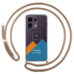 Personaliza tu Funda Colgante Transparente para Oppo Reno 16 FS / 16FS 5G con Cordon Camel Dibujo Personalizada