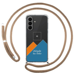 Personaliza tu Funda Colgante Transparente para Samsung Galaxy A27 5G con Cordon Camel Dibujo Personalizada