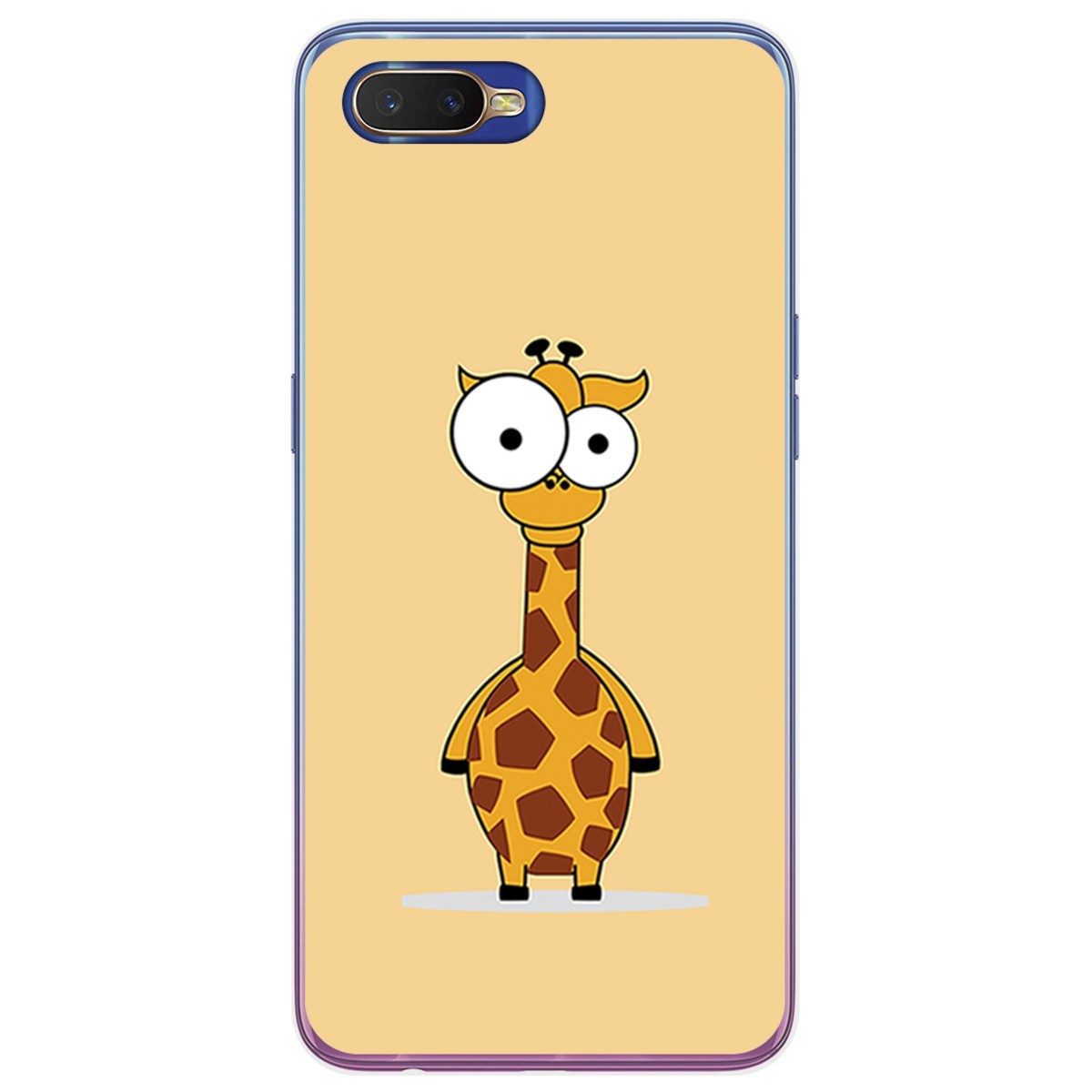 Funda Gel Tpu para Oppo RX17 Neo diseño Jirafa Dibujos