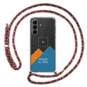 Personaliza tu Funda Colgante Transparente para Samsung Galaxy A27 5G con Cordon Rosa / Dorado Dibujo Personalizada