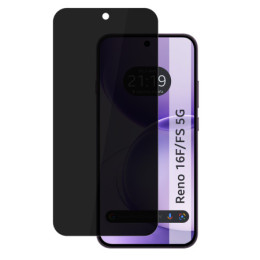 Protector Cristal Templado Completo 5D Antiespías para Oppo Reno 16 FS / 16FS 5G Vidrio