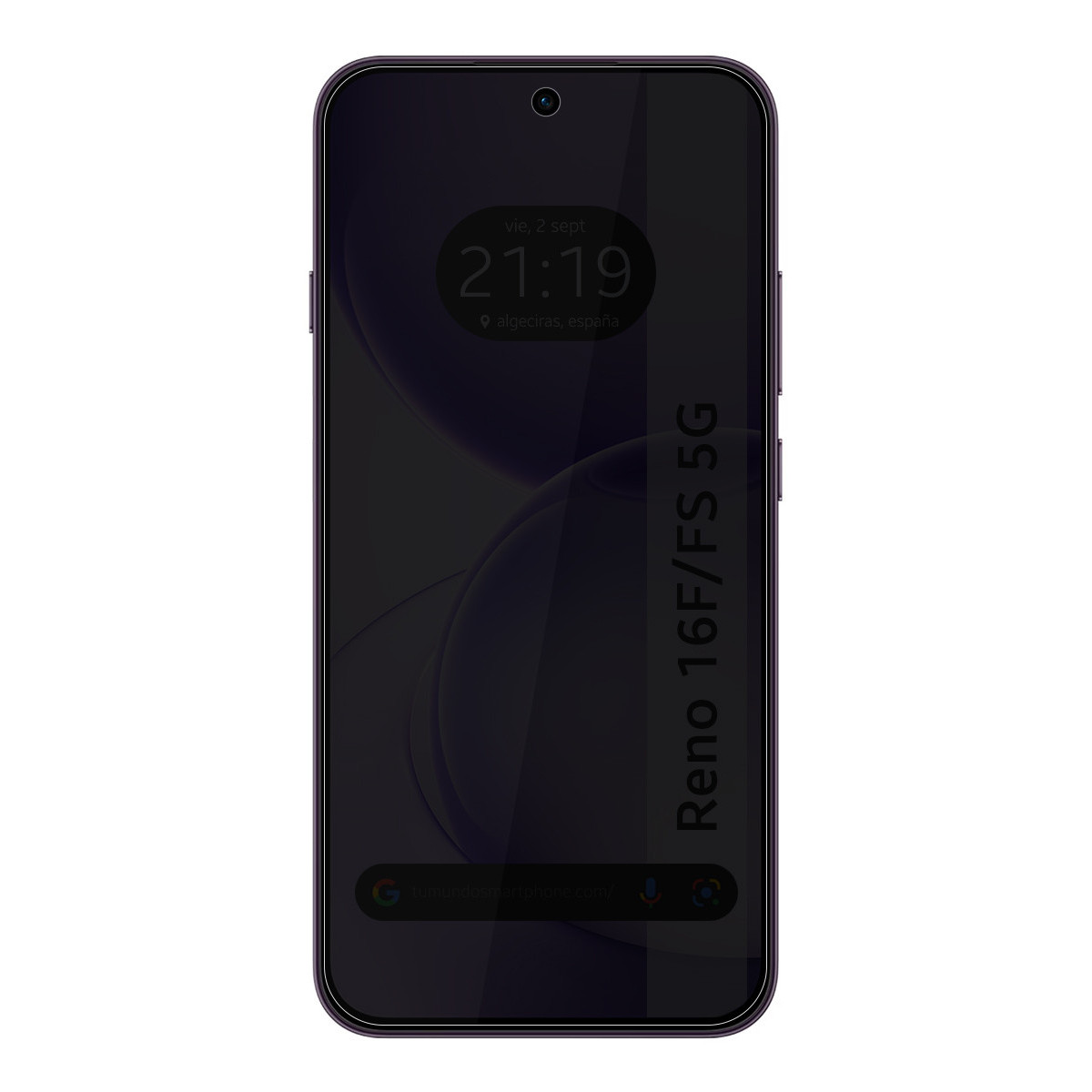 Protector Cristal Templado Completo 5D Antiespías para Oppo Reno 16 FS / 16FS 5G Vidrio