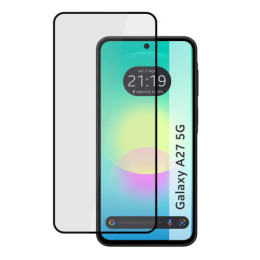 Protector Cristal Templado Completo 5D Full Glue Negro para Samsung Galaxy A27 5G Vidrio