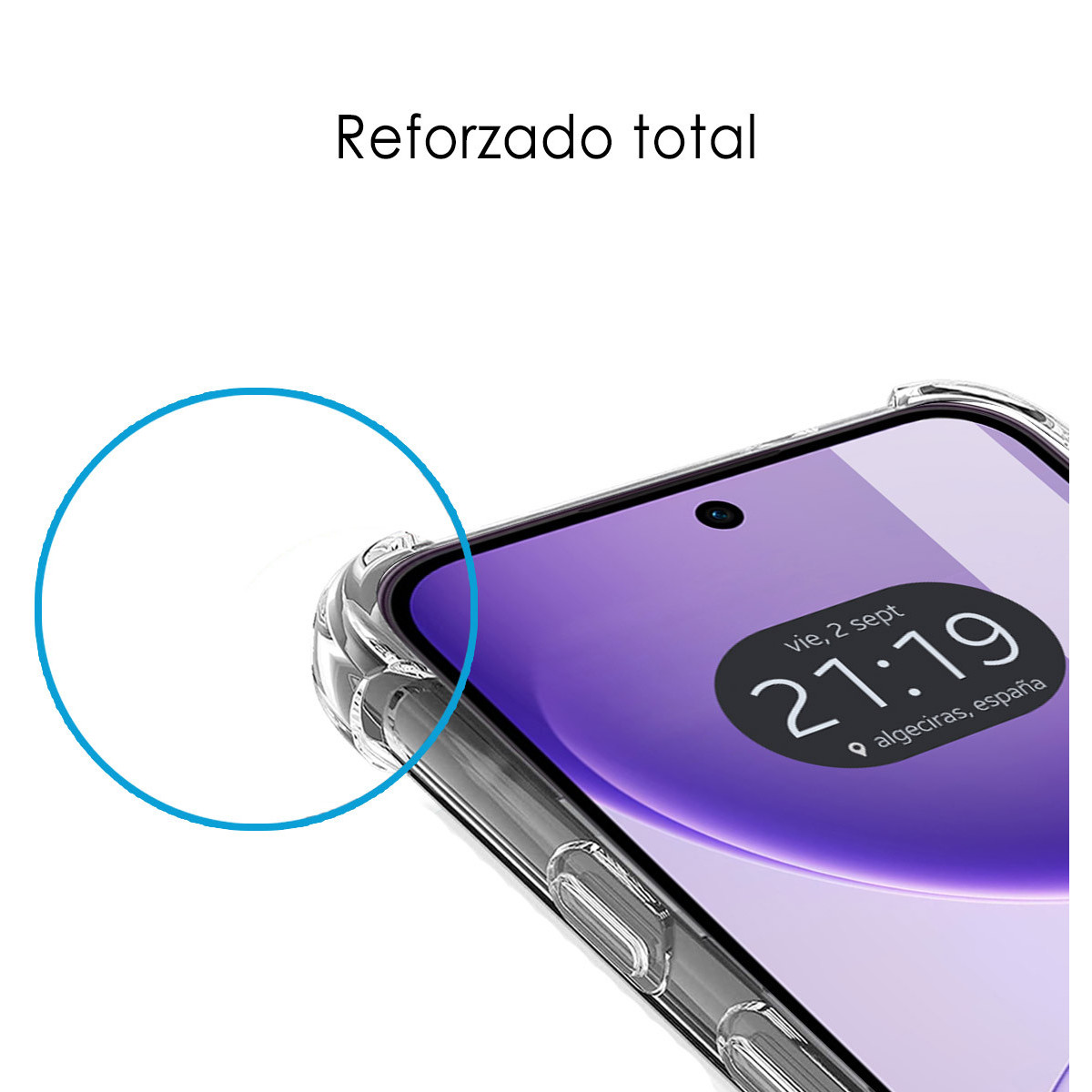 Funda Silicona Antigolpes Transparente para Oppo Reno 16 FS / 16FS 5G