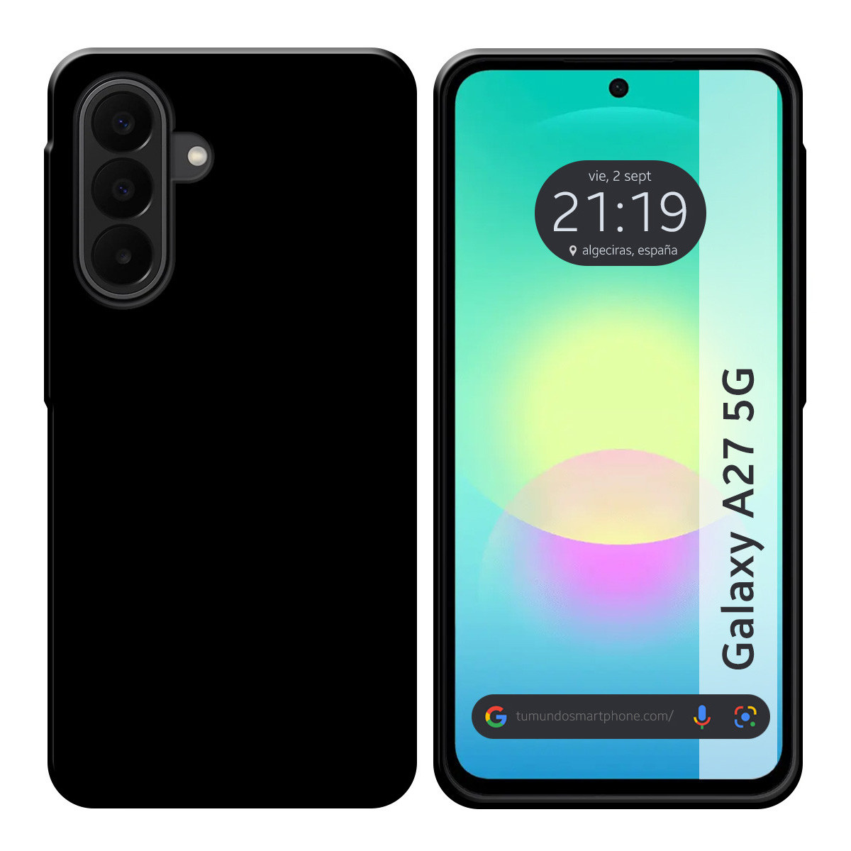 Funda Silicona Gel TPU Negra para Samsung Galaxy A27 5G