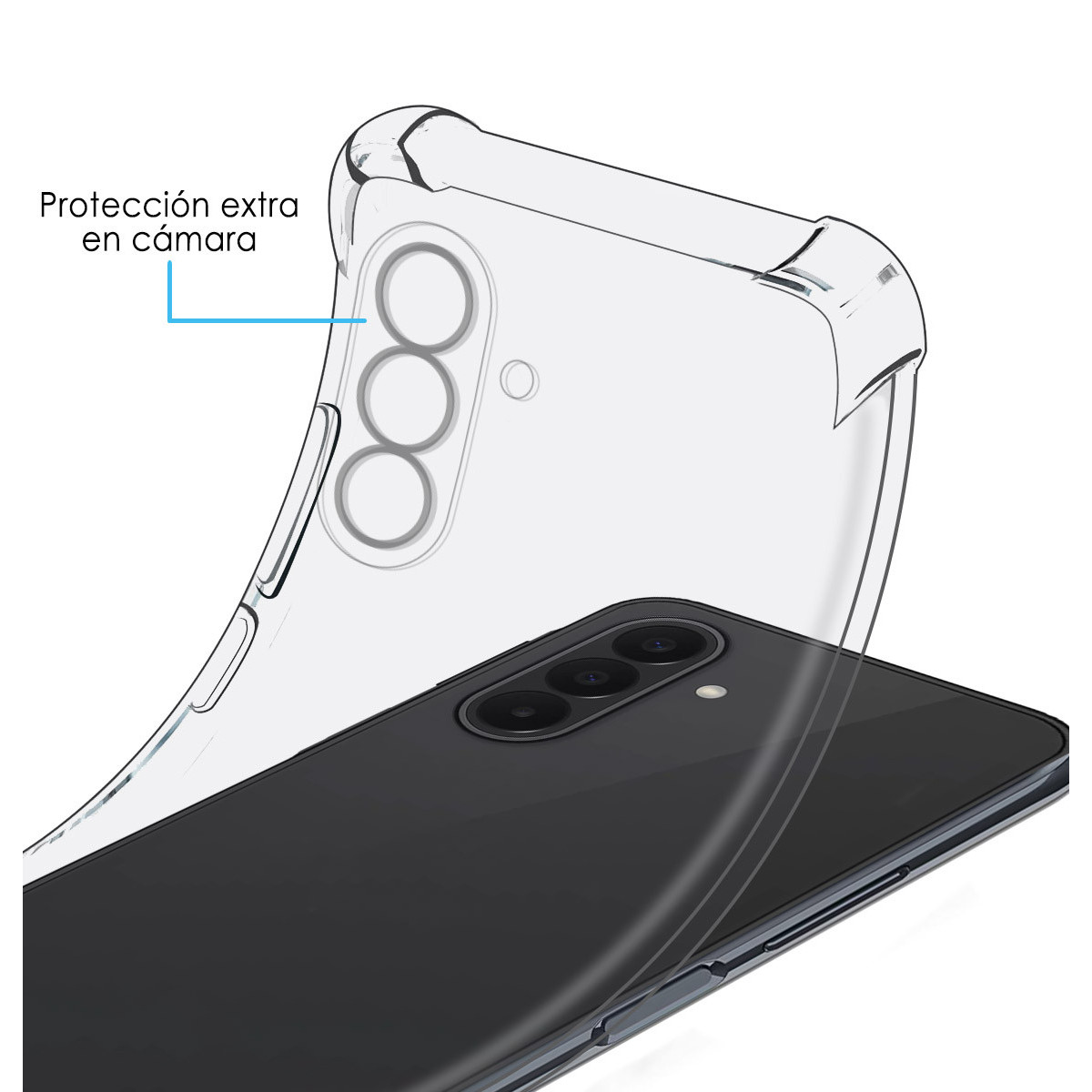 Funda Silicona Antigolpes Transparente para Samsung Galaxy A27 5G