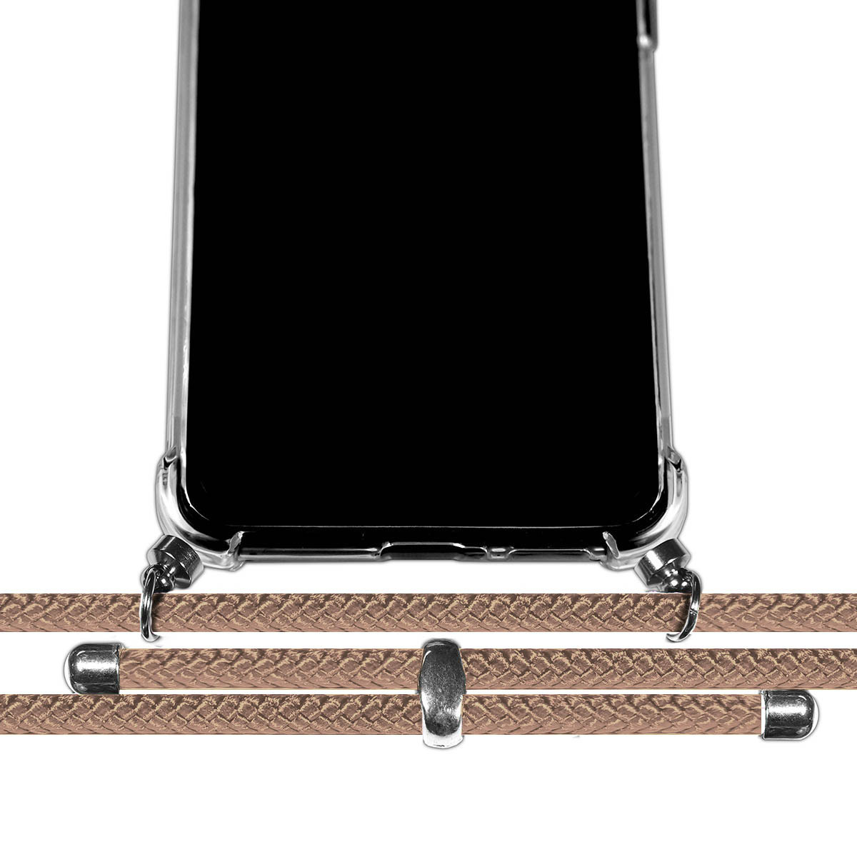 Funda Colgante Transparente para Samsung Galaxy A27 5G con Cordon Camel
