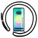 Funda Colgante Transparente para Samsung Galaxy A27 5G con Cordon Negro