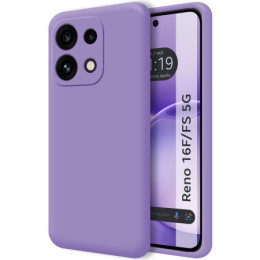 Funda Silicona Líquida Ultra Suave para Oppo Reno 16 FS / 16FS 5G color Morada