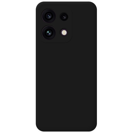 Funda Silicona Líquida Ultra Suave para Oppo Reno 16 FS / 16FS 5G color Negra