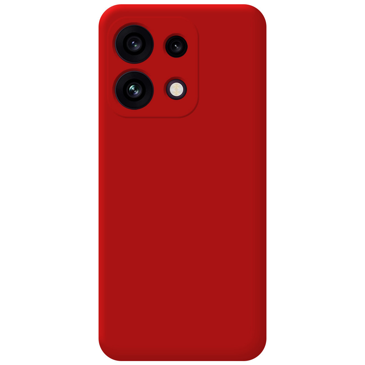 Funda Silicona Líquida Ultra Suave para Oppo Reno 16 FS / 16FS 5G color Roja