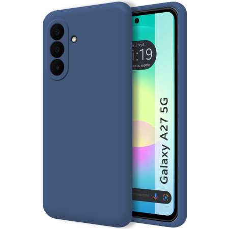 Funda Silicona Líquida Ultra Suave para Samsung Galaxy A27 5G color Azul