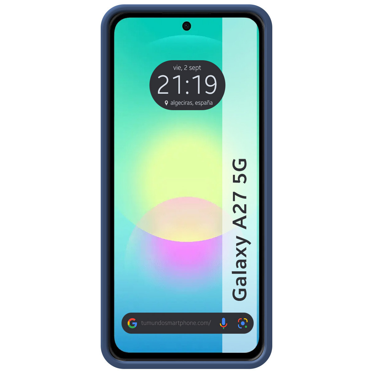 Funda Silicona Líquida Ultra Suave para Samsung Galaxy A27 5G color Azul