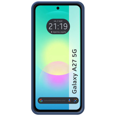 Funda Silicona Líquida Ultra Suave para Samsung Galaxy A27 5G color Azul