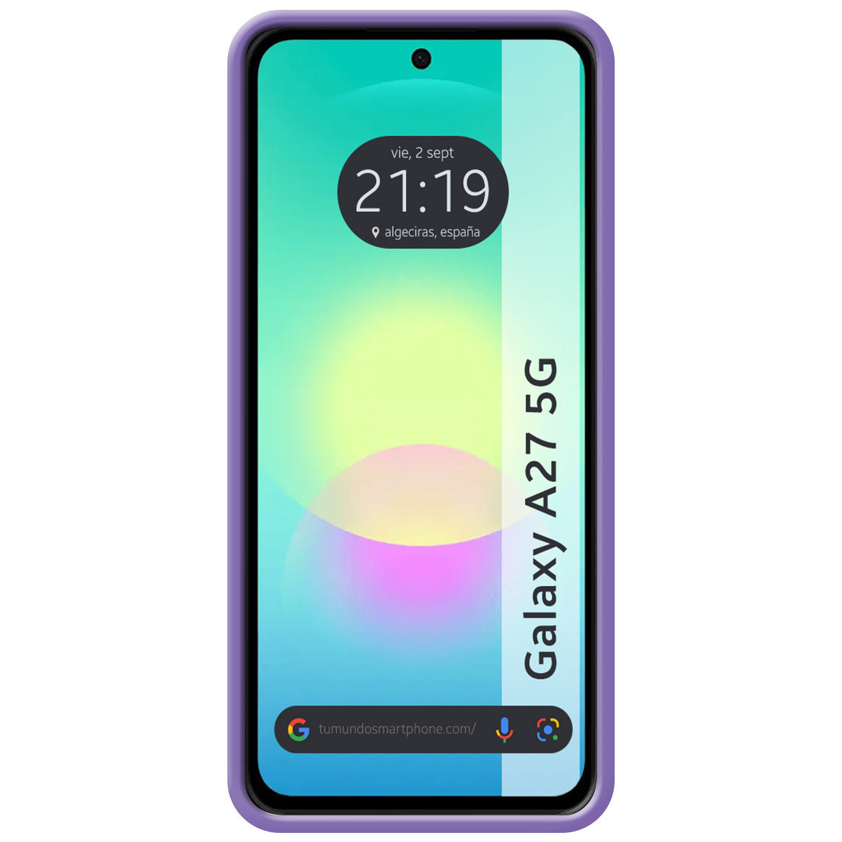 Funda Silicona Líquida Ultra Suave para Samsung Galaxy A27 5G color Morada
