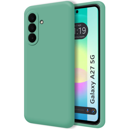 Funda Silicona Líquida Ultra Suave para Samsung Galaxy A27 5G color Verde