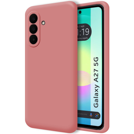Funda Silicona Líquida Ultra Suave para Samsung Galaxy A27 5G color Rosa