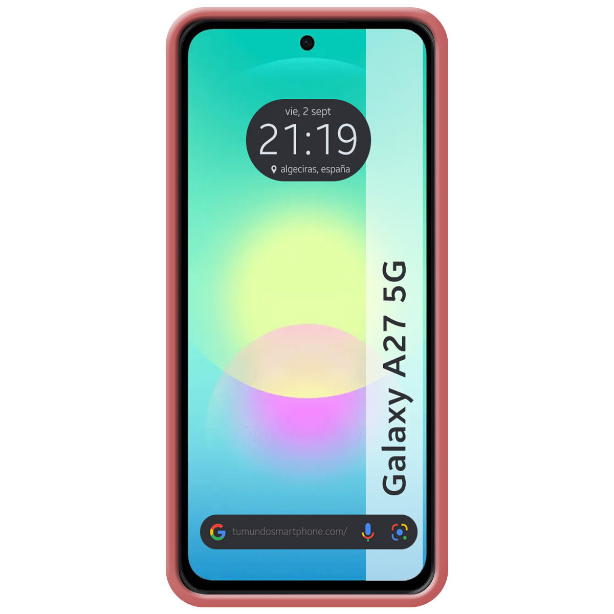 Funda Silicona Líquida Ultra Suave para Samsung Galaxy A27 5G color Rosa