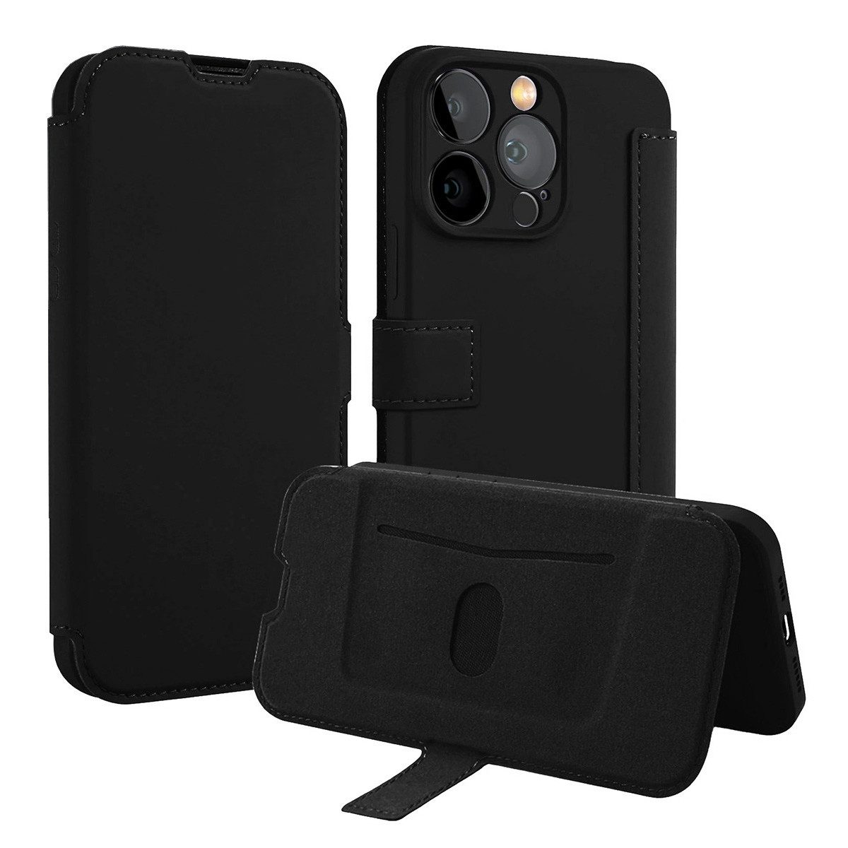 Funda Silicona Suave con Tapa para Samsung Galaxy A27 5G color Negra