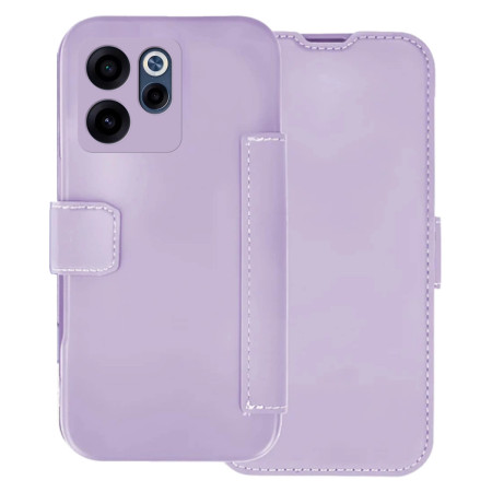 Funda Silicona Suave con Tapa para Oppo Reno 16 FS / 16FS 5G color Morada