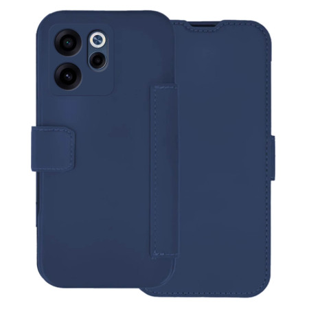 Funda Silicona Suave con Tapa para Oppo Reno 16 FS / 16FS 5G color Azul