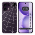 Funda Silicona Transparente para Oppo Reno 16 F / 16F 5G diseño Araña Dibujos