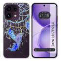 Funda Silicona Transparente para Oppo Reno 16 F / 16F 5G diseño Plumas Dibujos