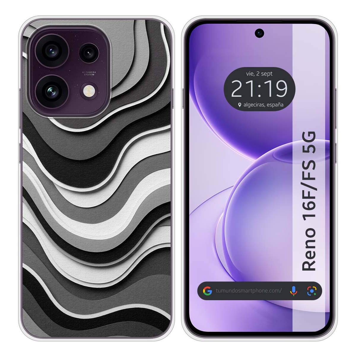 Funda Silicona para Oppo Reno 16 F / 16F 5G...