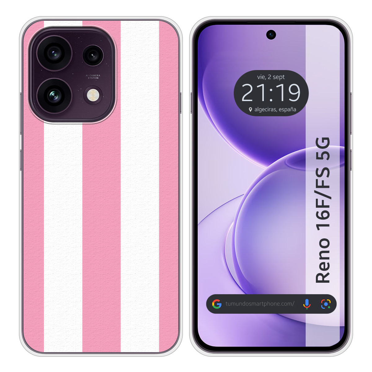 Funda Silicona para Oppo Reno 16 F / 16F 5G...