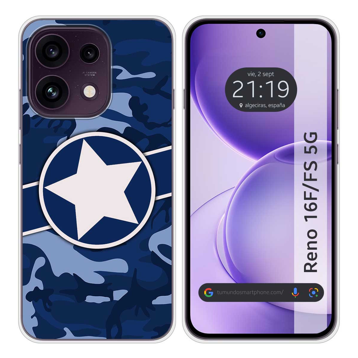 Funda Silicona para Oppo Reno 16 F / 16F 5G...
