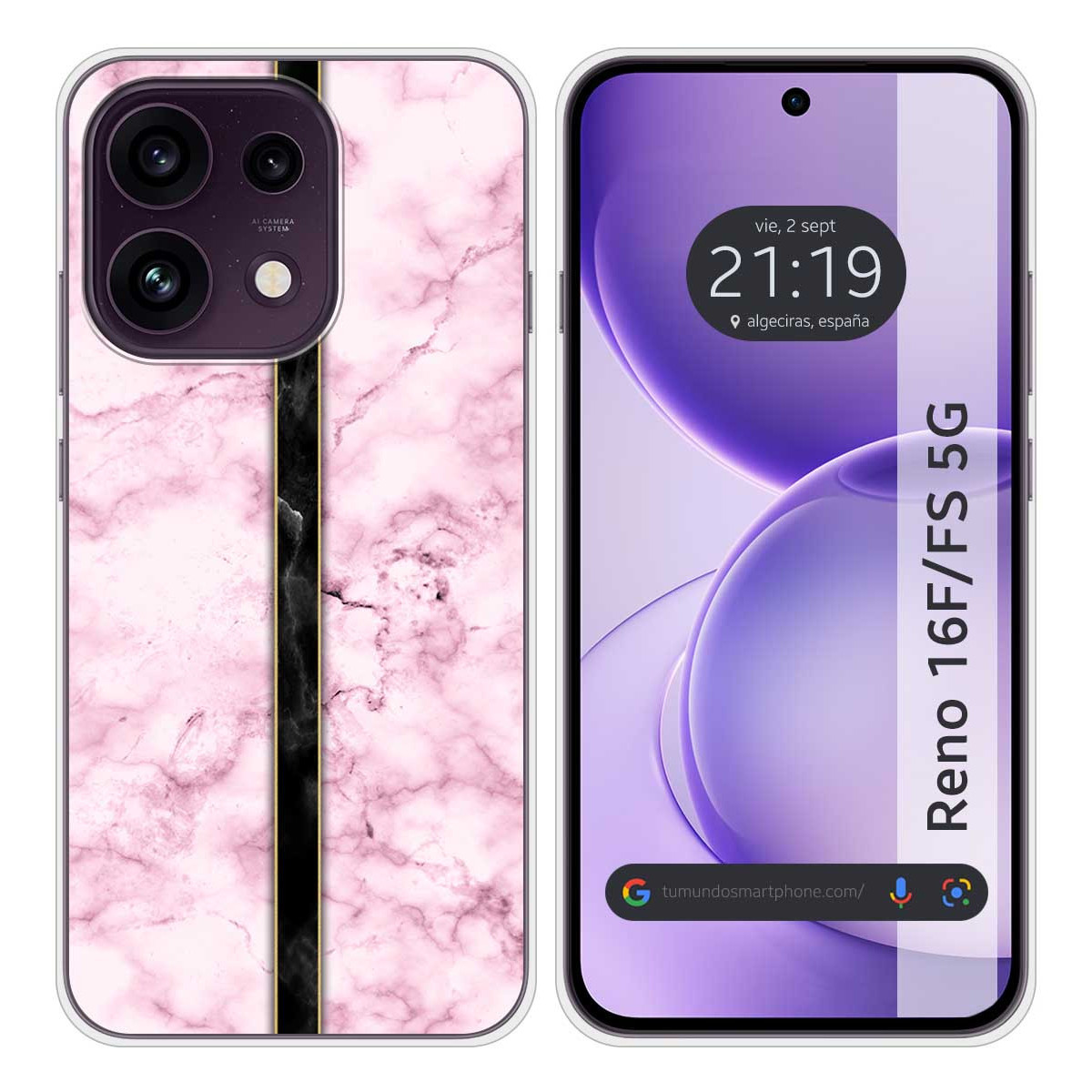 Funda Silicona para Oppo Reno 16 F / 16F 5G...
