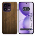 Funda Silicona para Oppo Reno 16 F / 16F 5G diseño Madera Dibujos