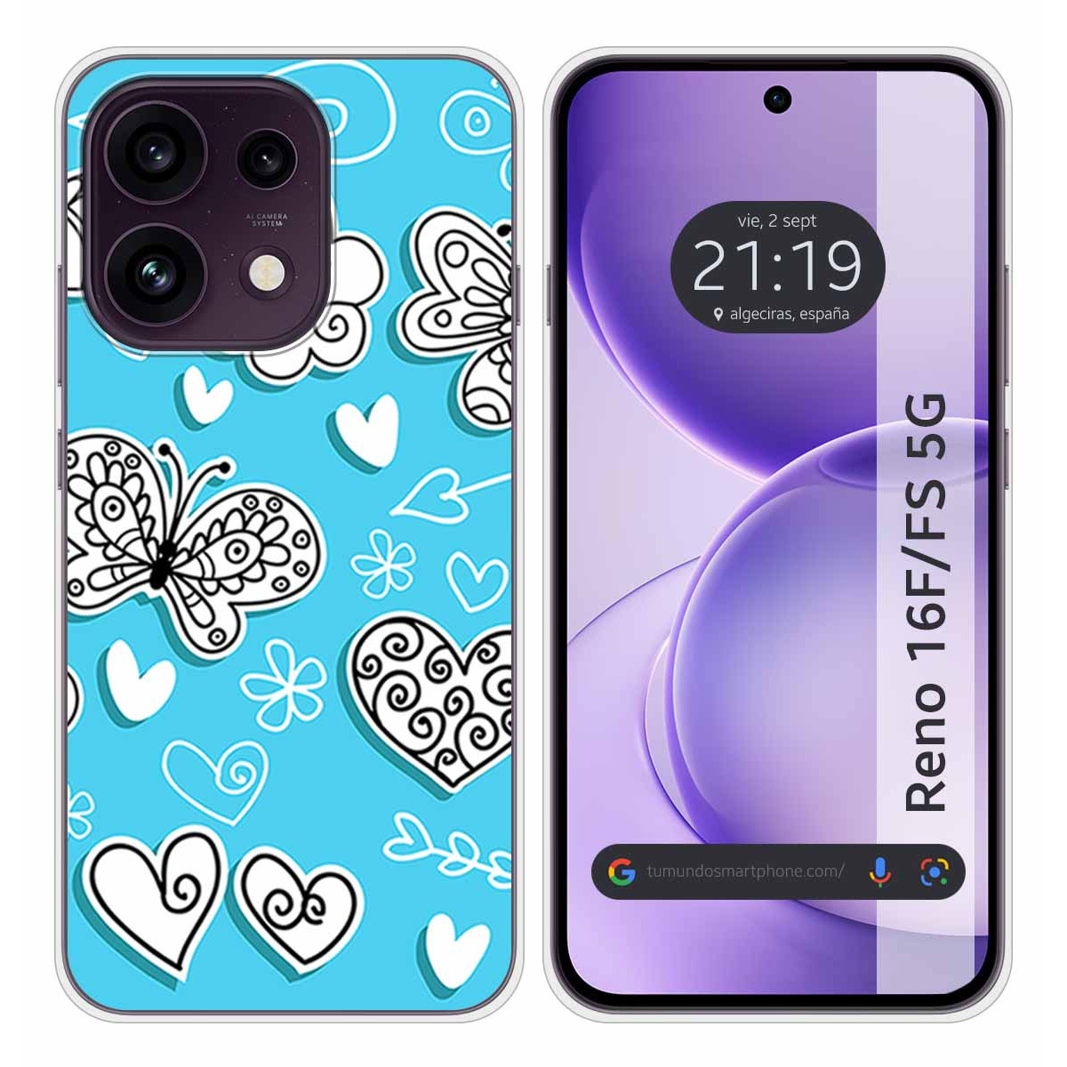 Funda Silicona para Oppo Reno 16 F / 16F 5G...