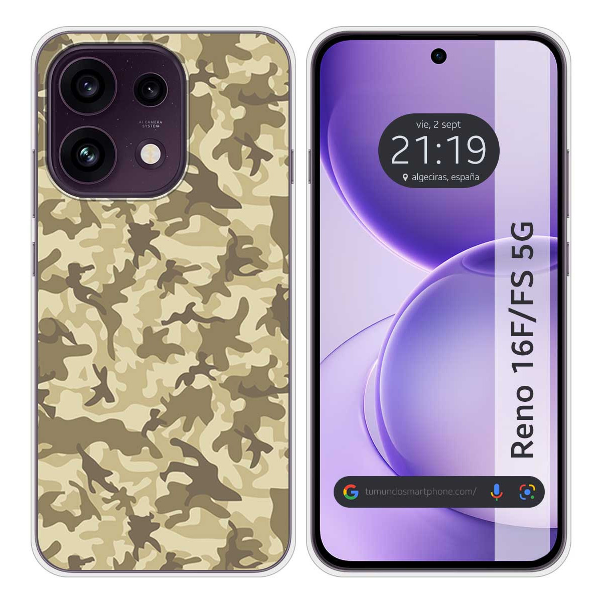 Funda Silicona para Oppo Reno 16 F / 16F 5G...