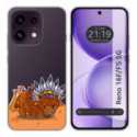 Funda Silicona Transparente para Oppo Reno 16 FS / 16FS 5G diseño Bufalo Dibujos