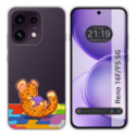 Funda Silicona Transparente para Oppo Reno 16 FS / 16FS 5G diseño Leopardo Dibujos
