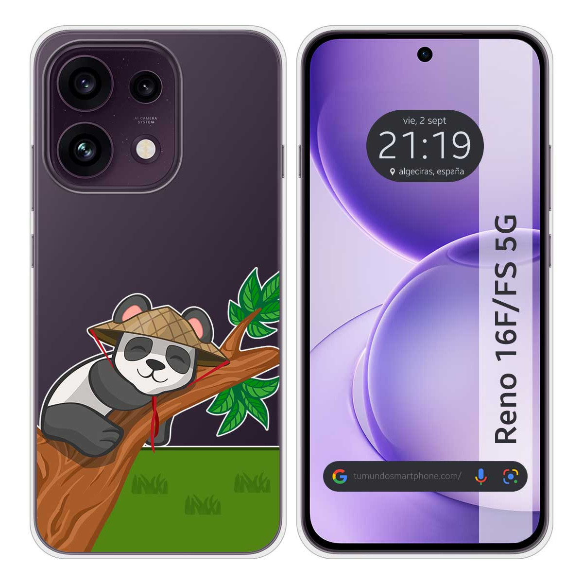 Funda Silicona Transparente para Oppo Reno 16...