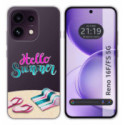 Funda Silicona Transparente para Oppo Reno 16 FS / 16FS 5G diseño Summer Dibujos