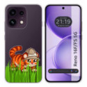 Funda Silicona Transparente para Oppo Reno 16 FS / 16FS 5G diseño Tigre Dibujos