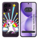 Funda Silicona Transparente para Oppo Reno 16 FS / 16FS 5G diseño Unicornio Dibujos