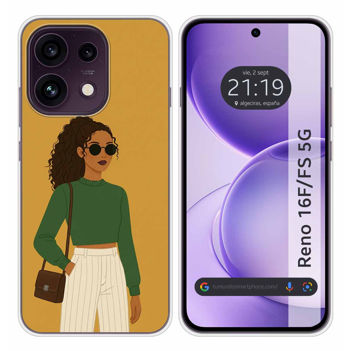 Funda Silicona para Oppo Reno 16 FS / 16FS 5G...