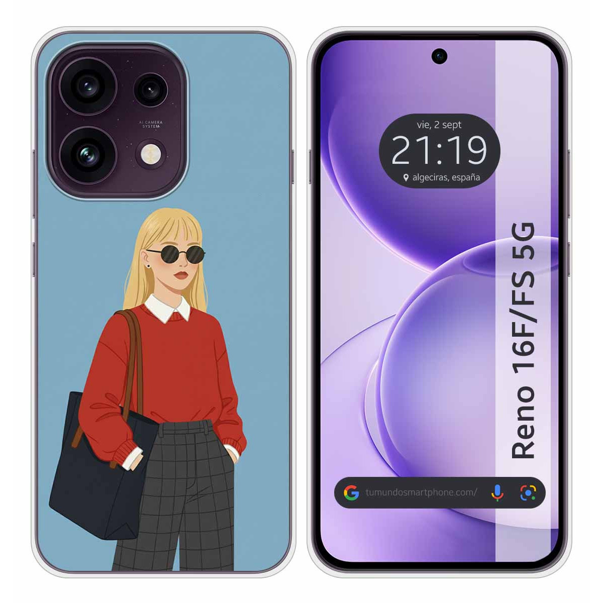 Funda Silicona para Oppo Reno 16 FS / 16FS 5G...