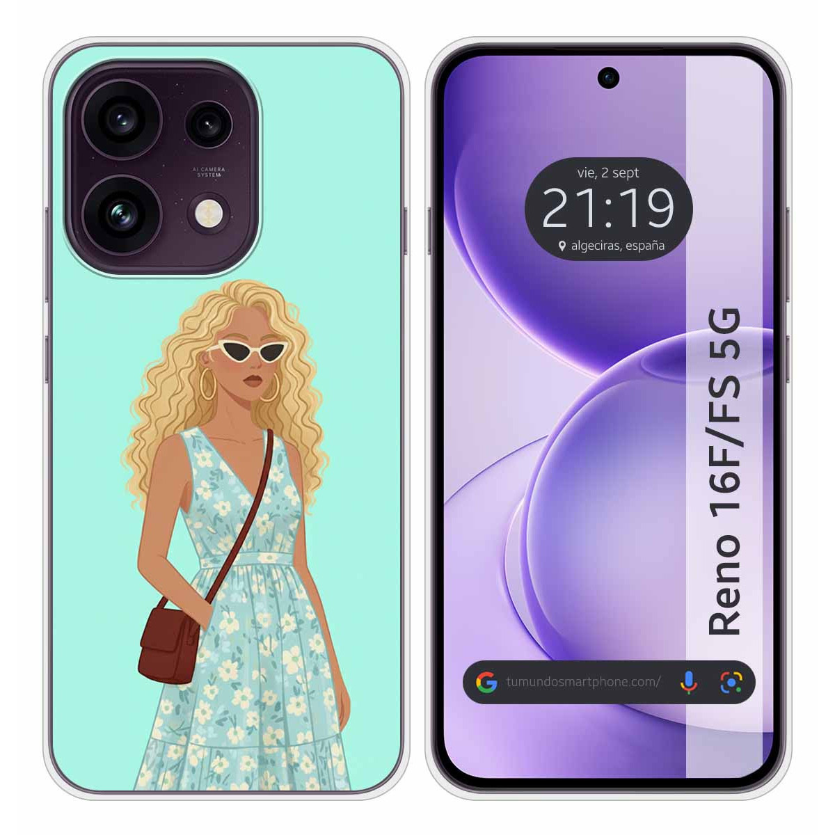 Funda Silicona para Oppo Reno 16 FS / 16FS 5G...