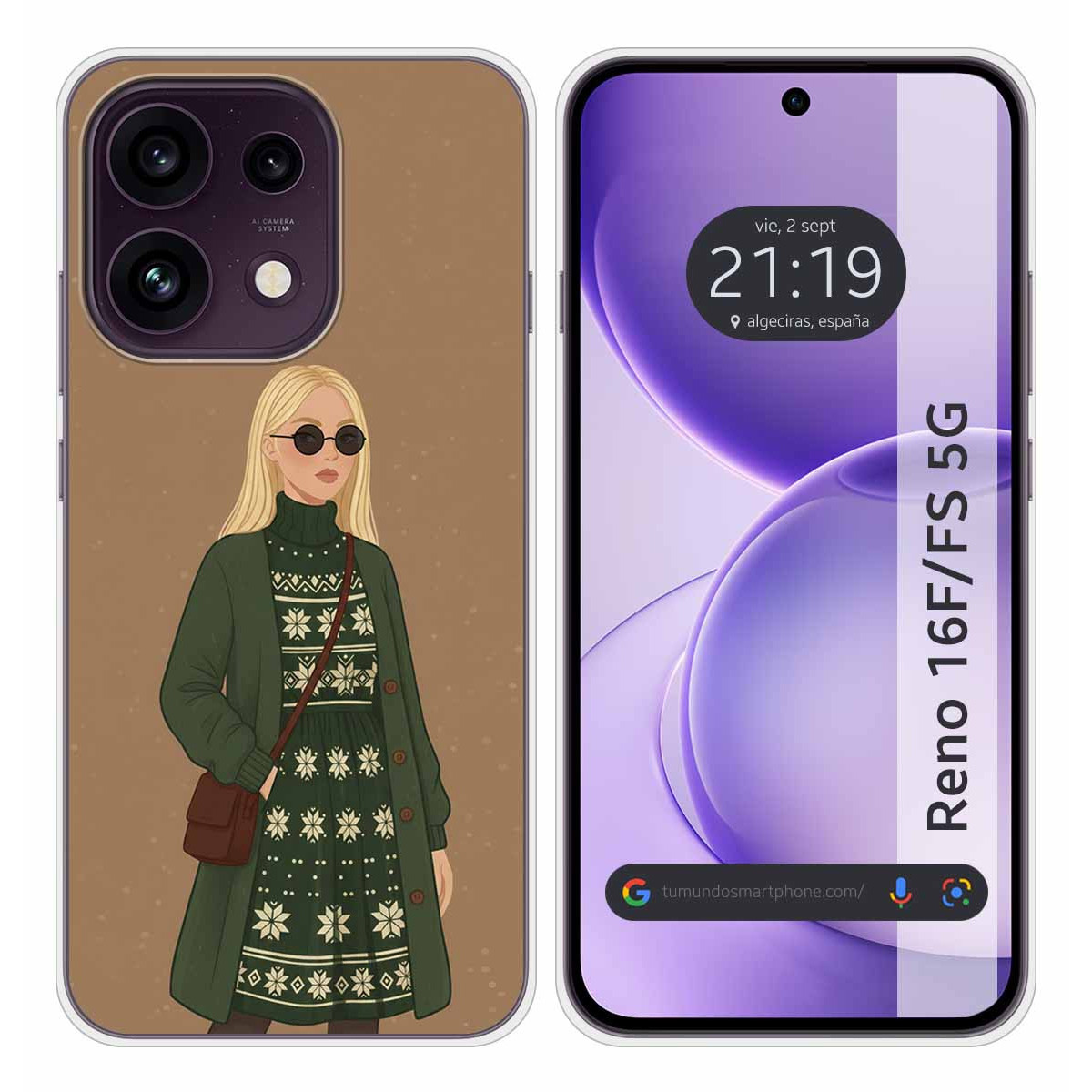 Funda Silicona para Oppo Reno 16 FS / 16FS 5G...