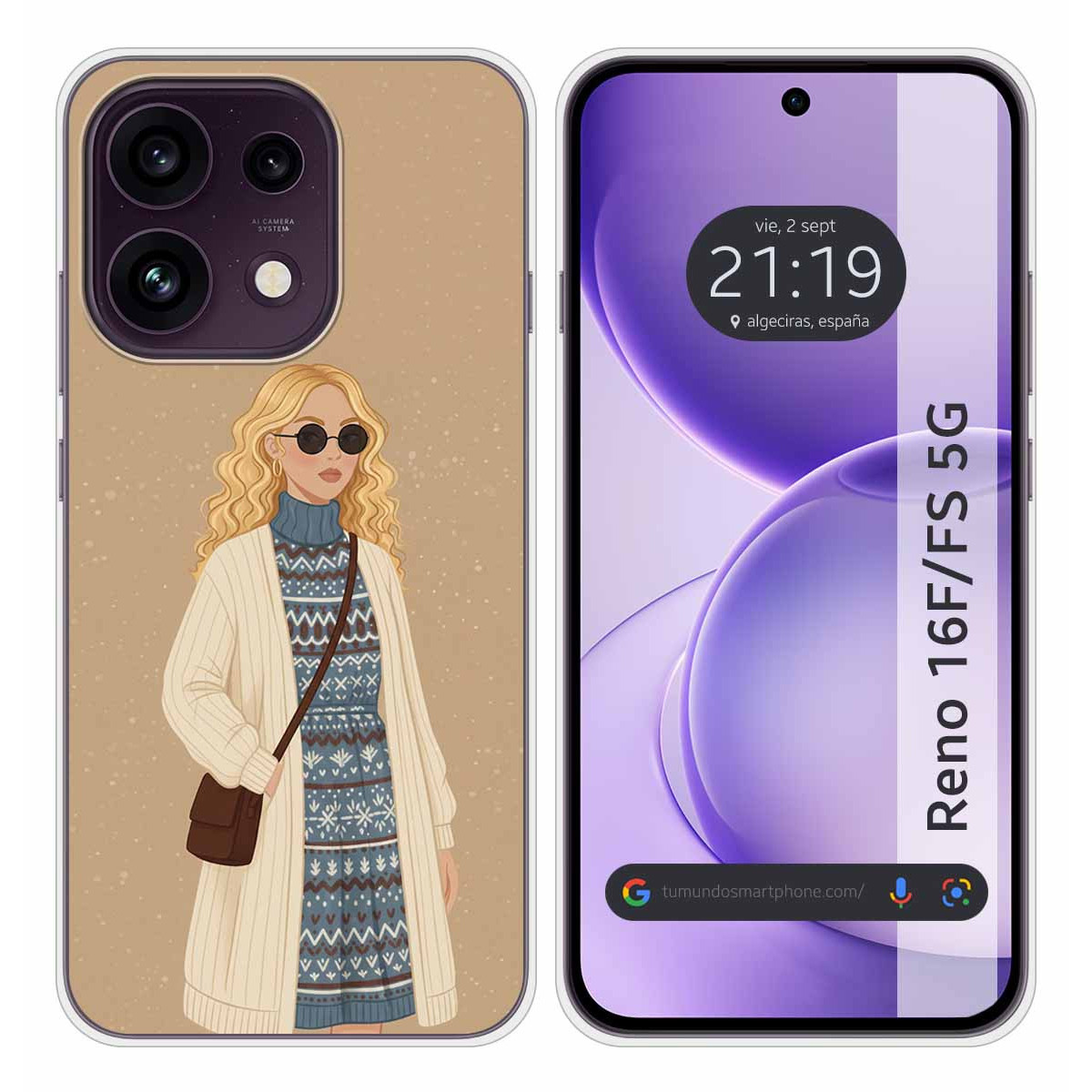 Funda Silicona para Oppo Reno 16 FS / 16FS 5G...