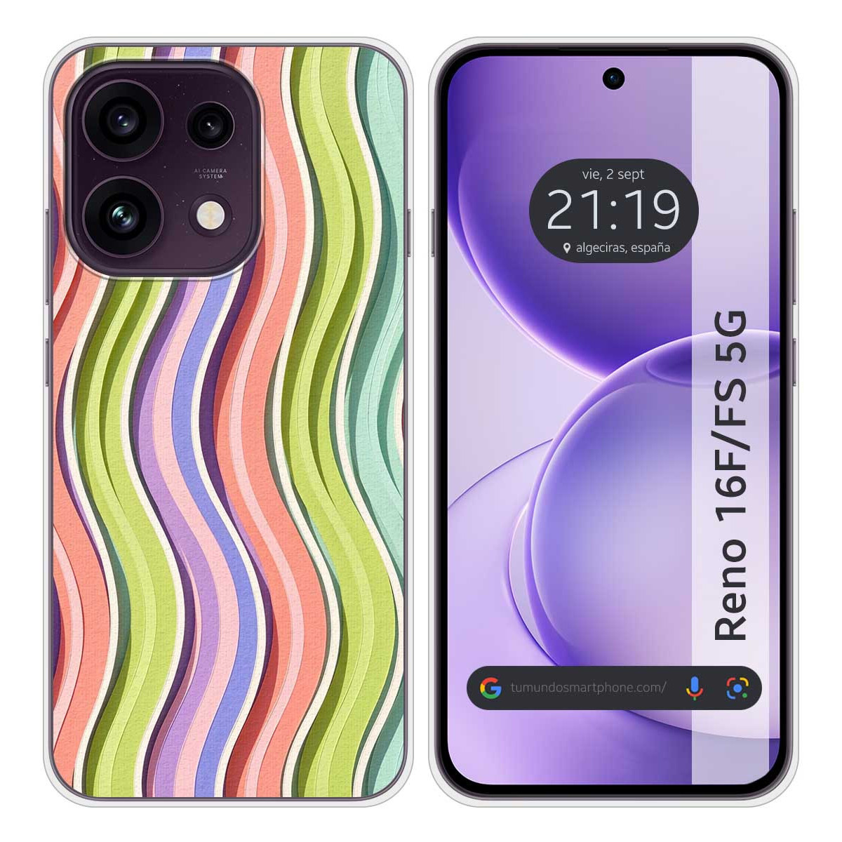 Funda Silicona para Oppo Reno 16 FS / 16FS 5G...