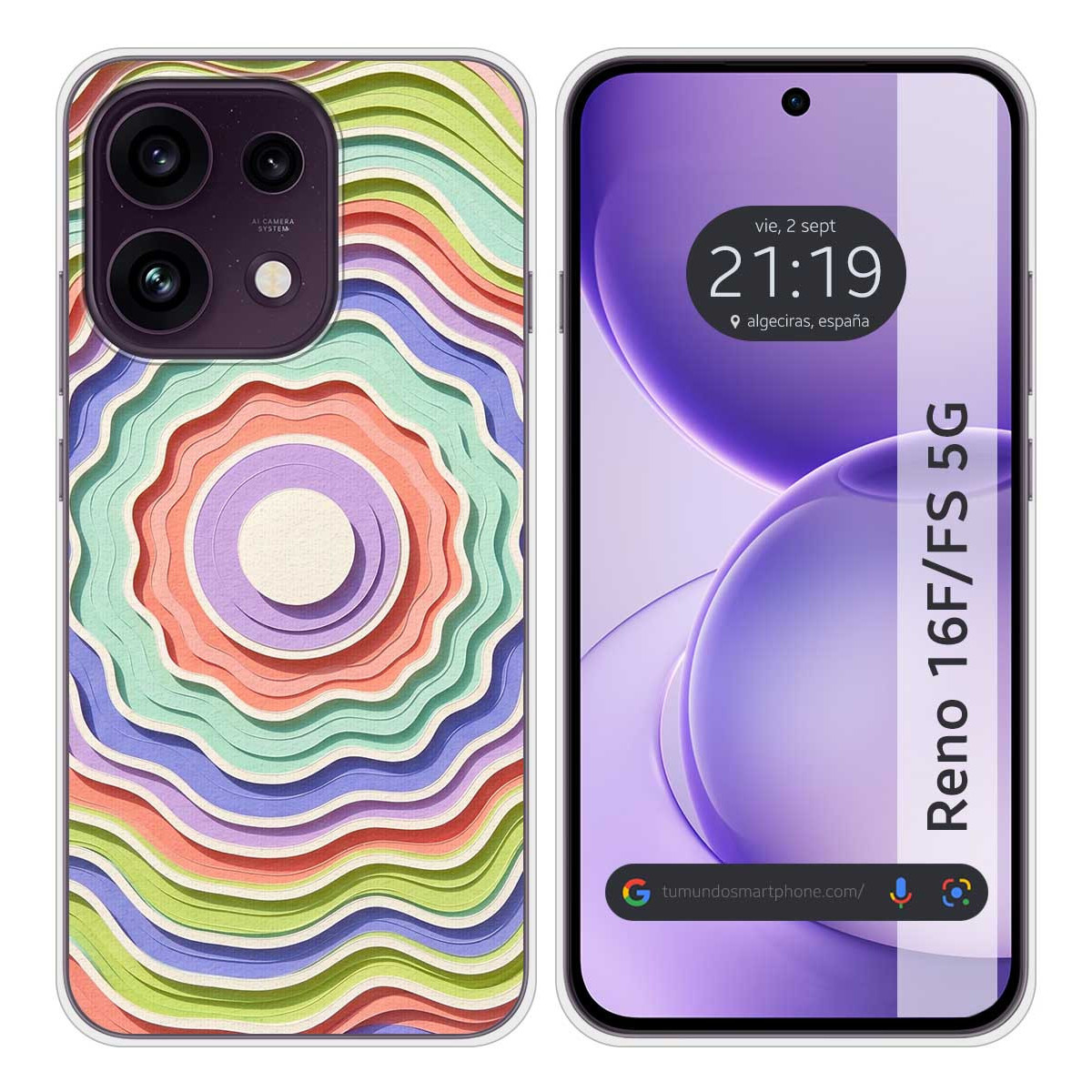 Funda Silicona para Oppo Reno 16 FS / 16FS 5G...